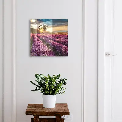 Schlüsselkasten modern Lavendel-Sonnenuntergang