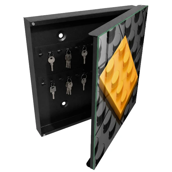 Schlüsselschrank für den Flur Gelber Block