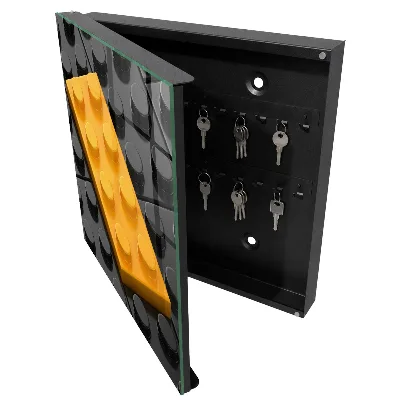 Schlüsselschrank für den Flur Gelber Block