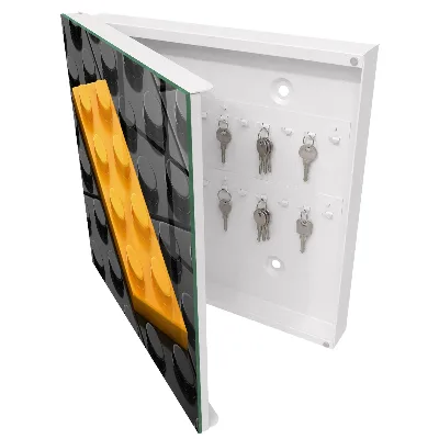Schlüsselschrank für den Flur Gelber Block
