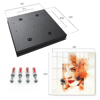 Schlüsselschrank Feminine Aquarellmalerei