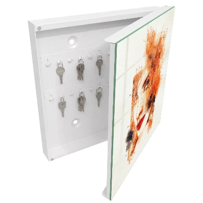 Schlüsselschrank Feminine Aquarellmalerei