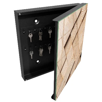 Schlüsselkasten modern Holzstruktur