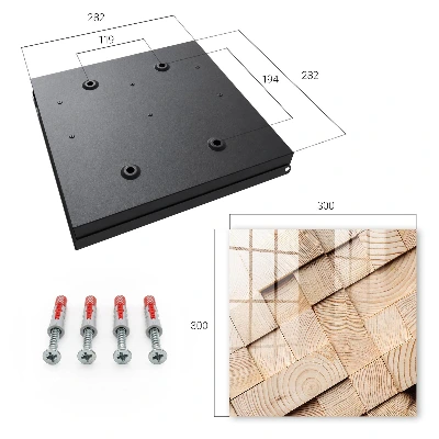 Schlüsselkasten modern Holzstruktur