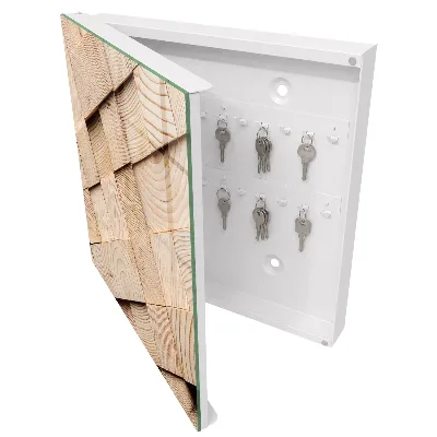 Schlüsselkasten modern Holzstruktur