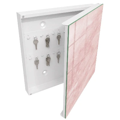 Schlüsselschrank für den Flur Rosa Webmuster