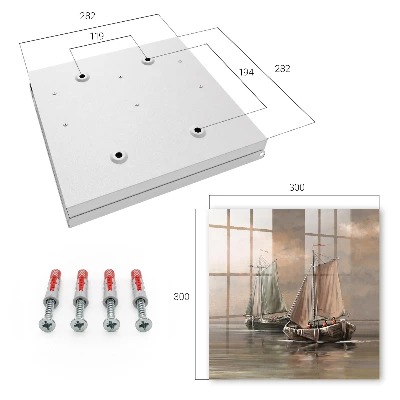 Schlüsselschrank für den Flur Seesegelschiffe