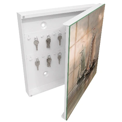 Schlüsselschrank für den Flur Seesegelschiffe