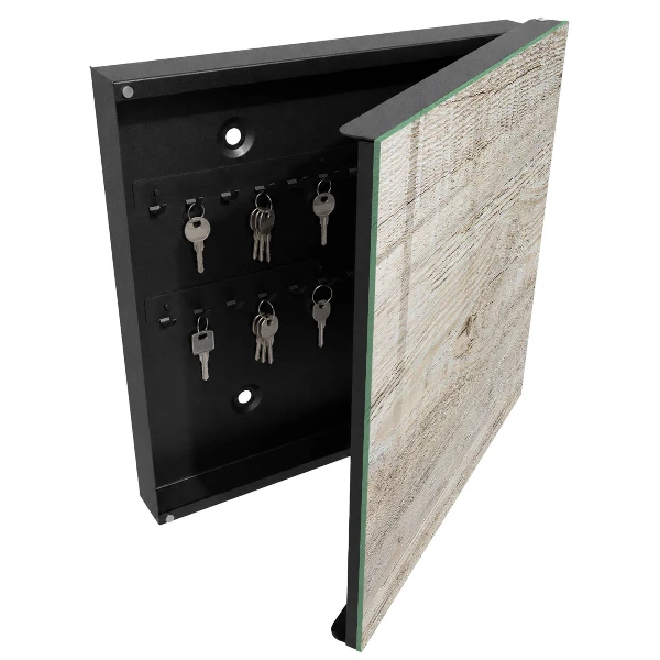 Schlüsselschrank für den Flur Holzstruktur