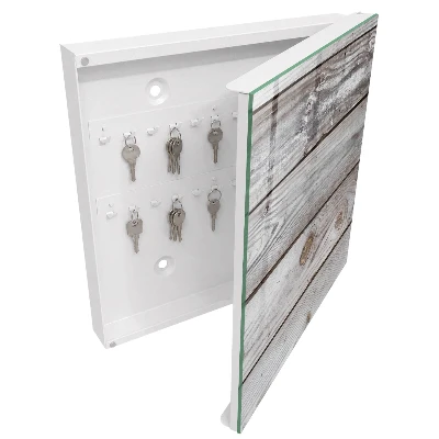 Schlüsselkasten modern Holzstruktur
