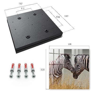 Schlüsselschrank Zebras zusammen