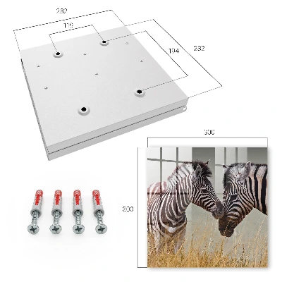 Schlüsselschrank Zebras zusammen