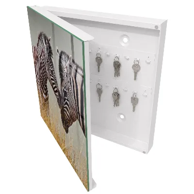 Schlüsselschrank Zebras zusammen