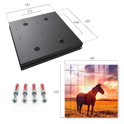 Schlüsselschrank Pferd in der Sonne