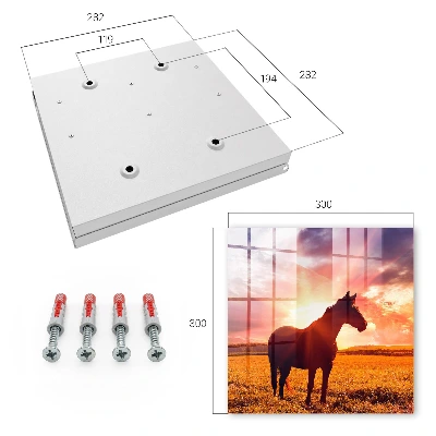 Schlüsselschrank Pferd in der Sonne