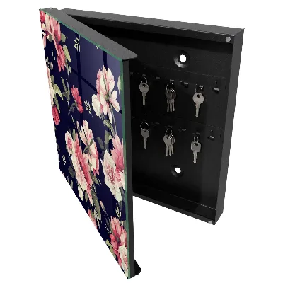 Schlüsselschrank für den Flur Romantische Blumen