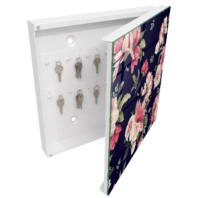 Schlüsselschrank für den Flur Romantische Blumen