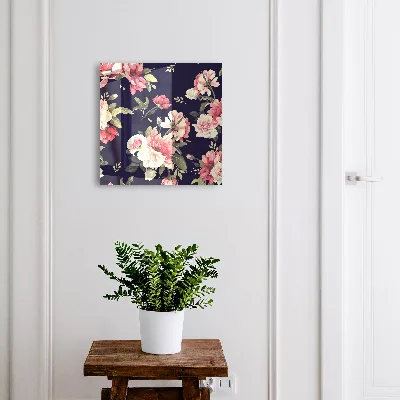 Schlüsselschrank für den Flur Romantische Blumen