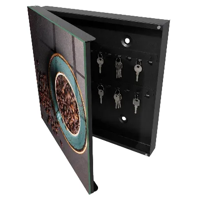 Schlüsselkasten modern Kaffeebohnen