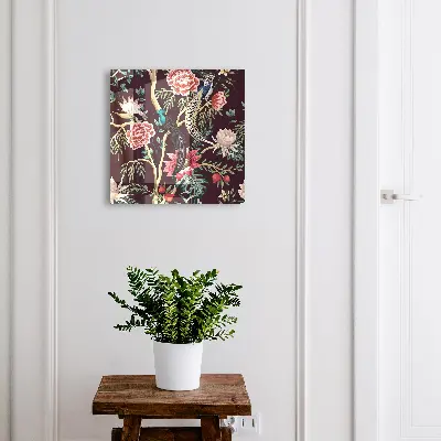 Schlüsselschrank für den Flur Blumen und Vögel