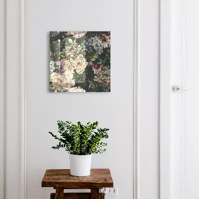 Schlüsselkasten modern Blumenmuster