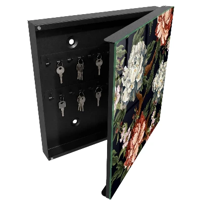 Schlüsselschrank für den Flur mit Motiv Blumen der Natur