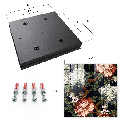Schlüsselschrank für den Flur Blumen der Natur