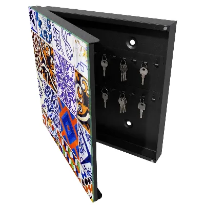 Schlüsselschrank Bunte Fliesen