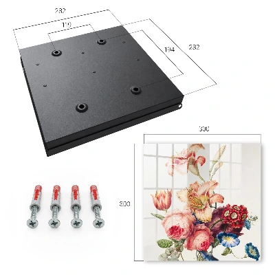 Schlüsselkasten modern Bunte Blumen