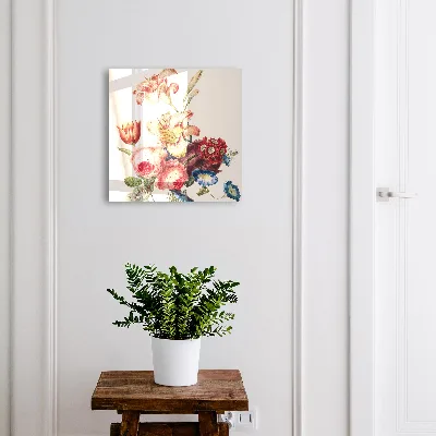 Schlüsselkasten modern Bunte Blumen