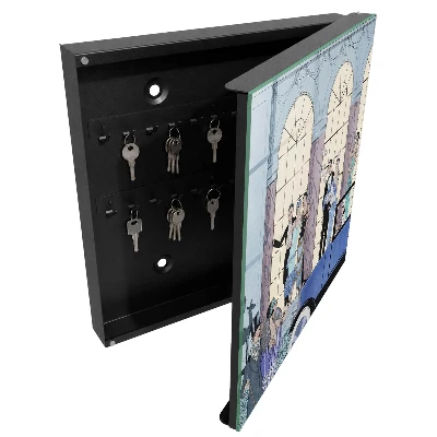 Schlüsselschrank für den Flur in Blau