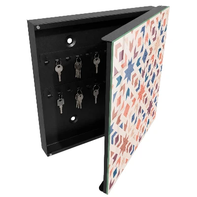 Schlüsselkasten mit modernem geometrischen Muster