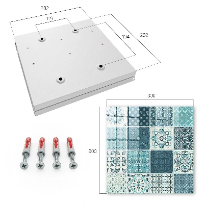 Schlüsselschrank für den Flur Retro-Mosaik