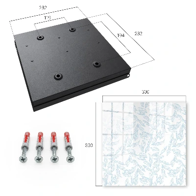 Schlüsselschrank Blumenmuster