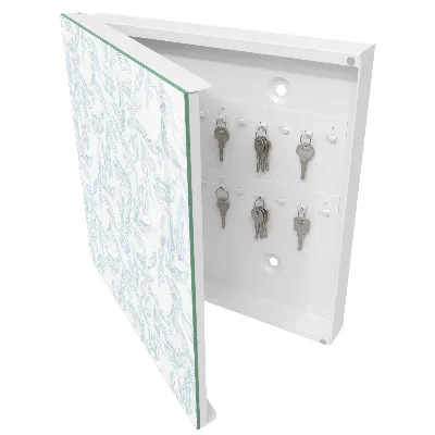 Schlüsselschrank Blumenmuster