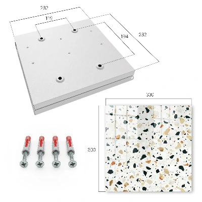 Schlüsselschrank Terrazzo-Muster