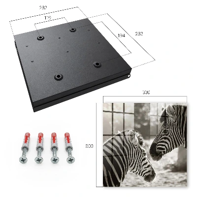 Schlüsselschrank Zebras zusammen