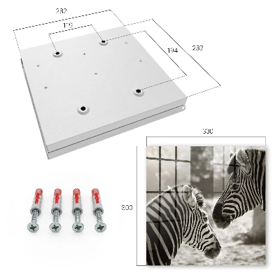 Schlüsselschrank Zebras zusammen