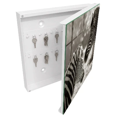 Schlüsselschrank Zebras zusammen