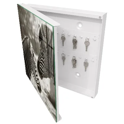 Schlüsselschrank Zebras zusammen