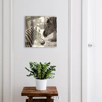 Schlüsselschrank Zebras zusammen
