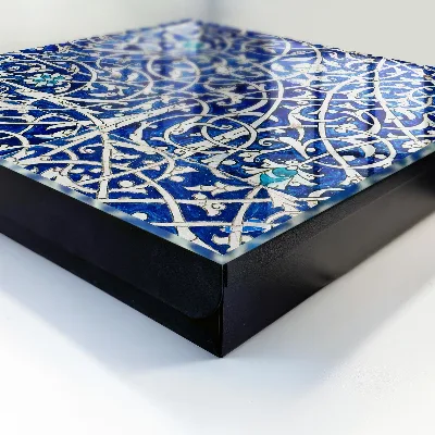 Schlüsselschrank Blaue Arabeske
