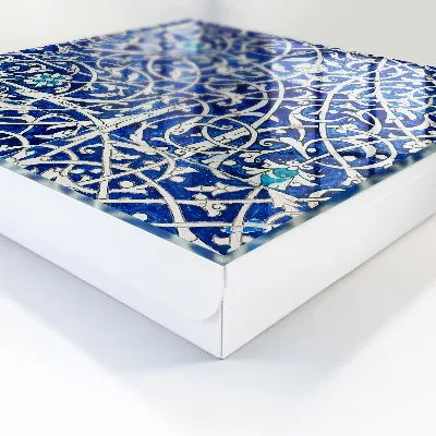 Schlüsselschrank Blaue Arabeske