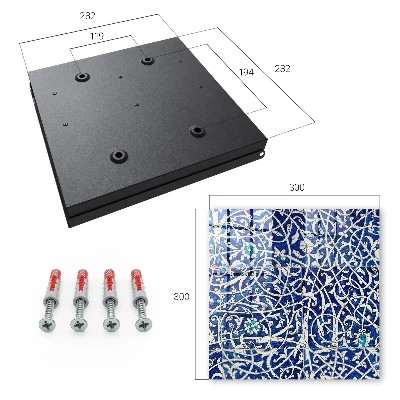 Schlüsselschrank Blaue Arabeske