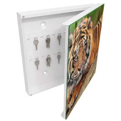 Schlüsselschrank Tiger ruht