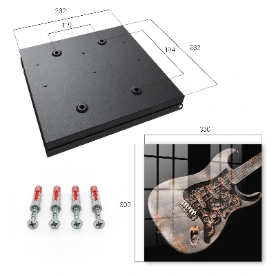 Schlüsselschrank für den Flur Mechanische Gitarre