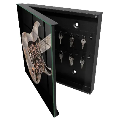 Schlüsselschrank für den Flur Mechanische Gitarre
