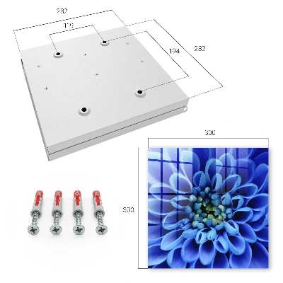 Schlüsselschrank Blaue Blume