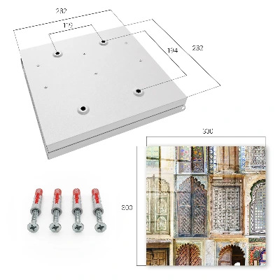 Schlüsselschrank für den Flur Bunte Fenster