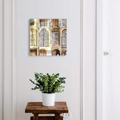 Schlüsselschrank für den Flur Bunte Fenster